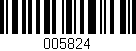 Código de barras (EAN, GTIN, SKU, ISBN): '005824'