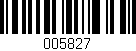 Código de barras (EAN, GTIN, SKU, ISBN): '005827'