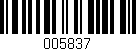 Código de barras (EAN, GTIN, SKU, ISBN): '005837'