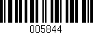 Código de barras (EAN, GTIN, SKU, ISBN): '005844'