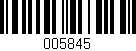 Código de barras (EAN, GTIN, SKU, ISBN): '005845'