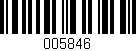 Código de barras (EAN, GTIN, SKU, ISBN): '005846'