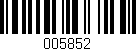 Código de barras (EAN, GTIN, SKU, ISBN): '005852'