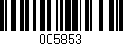 Código de barras (EAN, GTIN, SKU, ISBN): '005853'