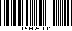 Código de barras (EAN, GTIN, SKU, ISBN): '0058582503211'