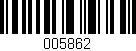 Código de barras (EAN, GTIN, SKU, ISBN): '005862'