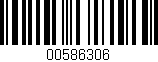 Código de barras (EAN, GTIN, SKU, ISBN): '00586306'