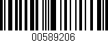 Código de barras (EAN, GTIN, SKU, ISBN): '00589206'
