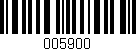 Código de barras (EAN, GTIN, SKU, ISBN): '005900'