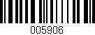 Código de barras (EAN, GTIN, SKU, ISBN): '005906'