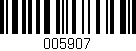 Código de barras (EAN, GTIN, SKU, ISBN): '005907'