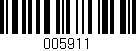 Código de barras (EAN, GTIN, SKU, ISBN): '005911'