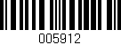 Código de barras (EAN, GTIN, SKU, ISBN): '005912'