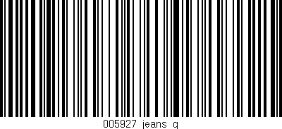 Código de barras (EAN, GTIN, SKU, ISBN): '005927_jeans_g'