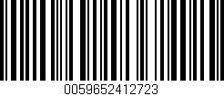 Código de barras (EAN, GTIN, SKU, ISBN): '0059652412723'