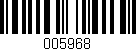 Código de barras (EAN, GTIN, SKU, ISBN): '005968'