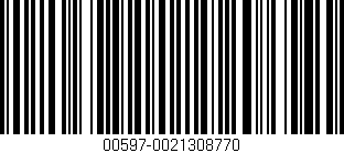 Código de barras (EAN, GTIN, SKU, ISBN): '00597-0021308770'