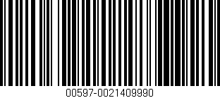 Código de barras (EAN, GTIN, SKU, ISBN): '00597-0021409990'