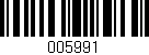 Código de barras (EAN, GTIN, SKU, ISBN): '005991'