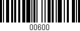 Código de barras (EAN, GTIN, SKU, ISBN): '00600'