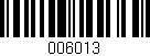 Código de barras (EAN, GTIN, SKU, ISBN): '006013'