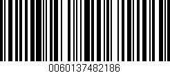 Código de barras (EAN, GTIN, SKU, ISBN): '0060137482186'