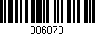 Código de barras (EAN, GTIN, SKU, ISBN): '006078'