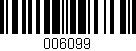 Código de barras (EAN, GTIN, SKU, ISBN): '006099'