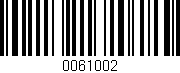 Código de barras (EAN, GTIN, SKU, ISBN): '0061002'