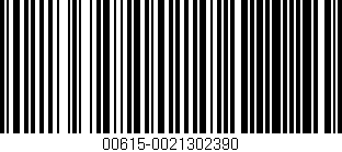 Código de barras (EAN, GTIN, SKU, ISBN): '00615-0021302390'