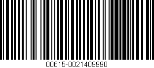 Código de barras (EAN, GTIN, SKU, ISBN): '00615-0021409990'