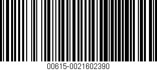 Código de barras (EAN, GTIN, SKU, ISBN): '00615-0021602390'