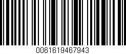 Código de barras (EAN, GTIN, SKU, ISBN): '0061619467943'