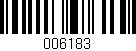 Código de barras (EAN, GTIN, SKU, ISBN): '006183'