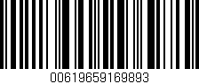 Código de barras (EAN, GTIN, SKU, ISBN): '00619659169893'
