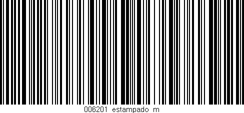 Código de barras (EAN, GTIN, SKU, ISBN): '006201_estampado_m'