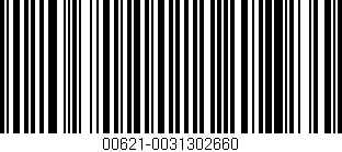 Código de barras (EAN, GTIN, SKU, ISBN): '00621-0031302660'