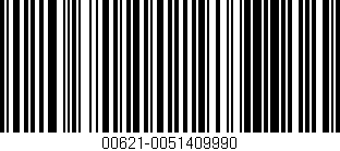 Código de barras (EAN, GTIN, SKU, ISBN): '00621-0051409990'