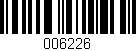 Código de barras (EAN, GTIN, SKU, ISBN): '006226'