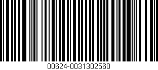 Código de barras (EAN, GTIN, SKU, ISBN): '00624-0031302560'