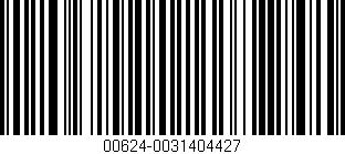 Código de barras (EAN, GTIN, SKU, ISBN): '00624-0031404427'