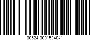 Código de barras (EAN, GTIN, SKU, ISBN): '00624-0031504841'