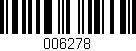 Código de barras (EAN, GTIN, SKU, ISBN): '006278'