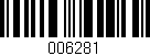 Código de barras (EAN, GTIN, SKU, ISBN): '006281'