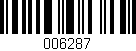 Código de barras (EAN, GTIN, SKU, ISBN): '006287'