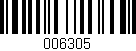 Código de barras (EAN, GTIN, SKU, ISBN): '006305'