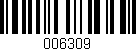 Código de barras (EAN, GTIN, SKU, ISBN): '006309'