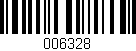Código de barras (EAN, GTIN, SKU, ISBN): '006328'