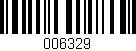 Código de barras (EAN, GTIN, SKU, ISBN): '006329'