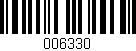 Código de barras (EAN, GTIN, SKU, ISBN): '006330'
